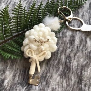 Cotton Puff Keychain